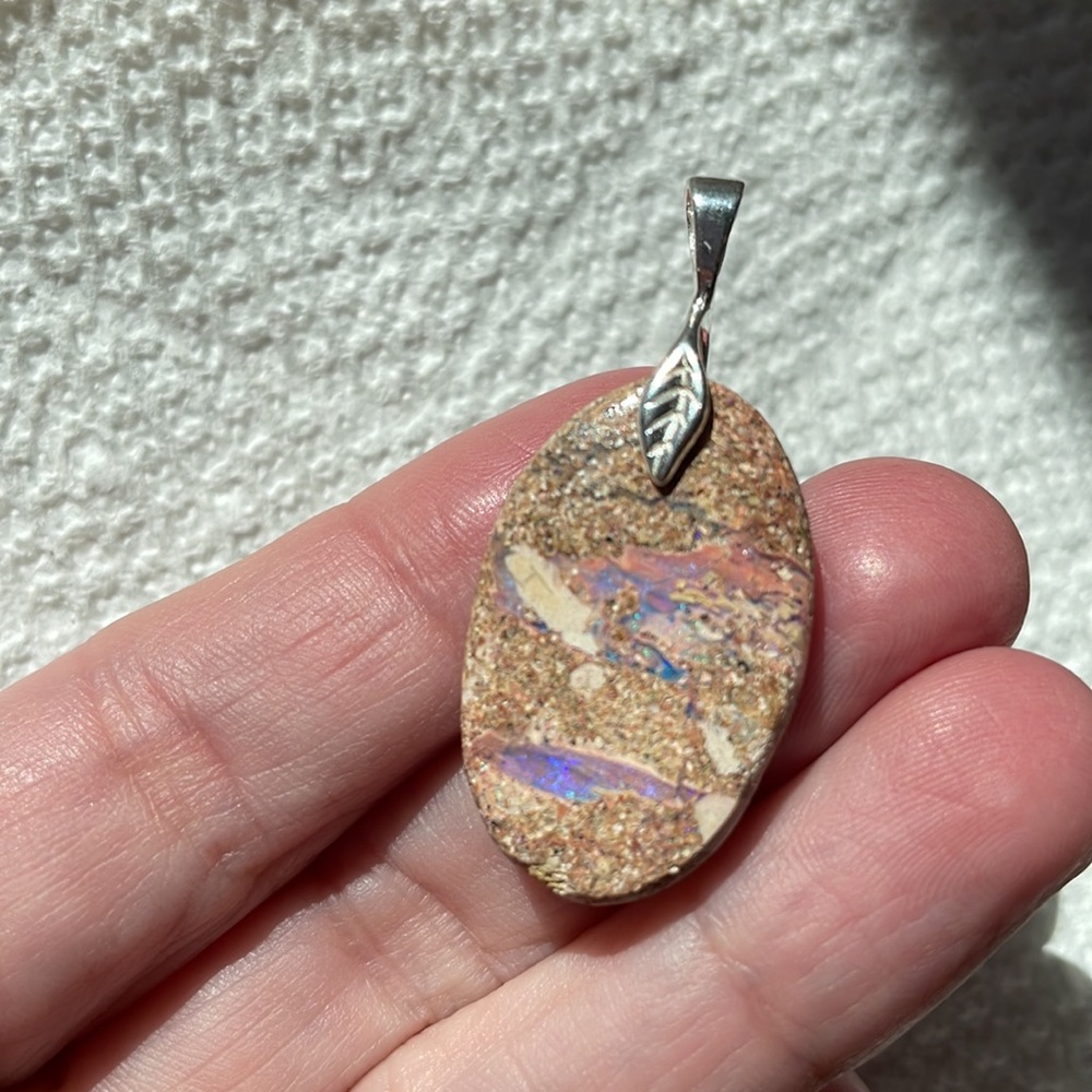 Australian Pipe Opal Pendant View 3
